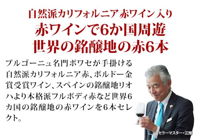 世界７ヵ国のバラエティ豊かなワインが堪能できる