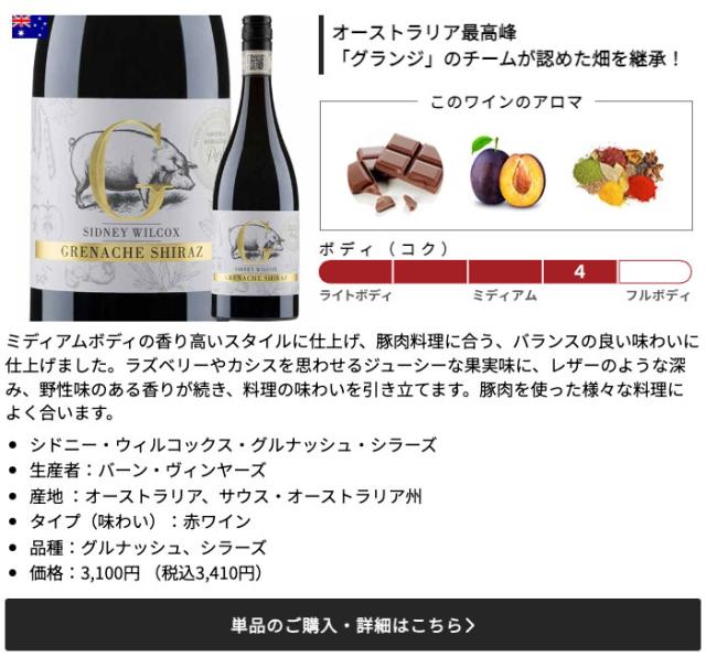 シドニー・ウィルコックス・グルナッシュ・シラーズ