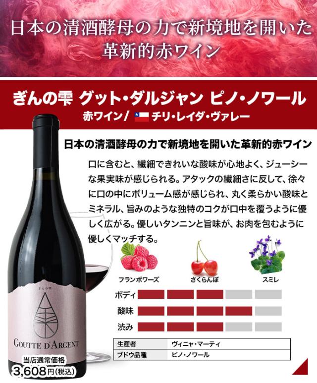 ぎんの雫・グット・ダルジャン・ピノ・ノワール