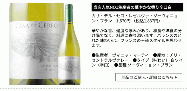 カサ・デル・セロ・レゼルヴァ・ソーヴィニョン・ブラン