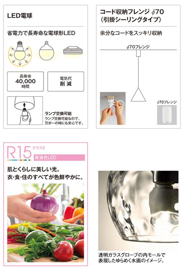 ぺん　オーデリック　OP252545LR ペンダントライト 非調光 ODELIC ペンダントライト LED オーデリック 白熱灯40W相当 非調
