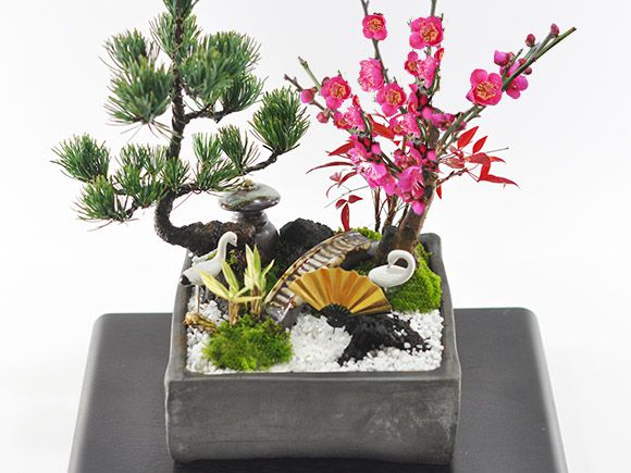 盆栽 松竹梅の寄せ植