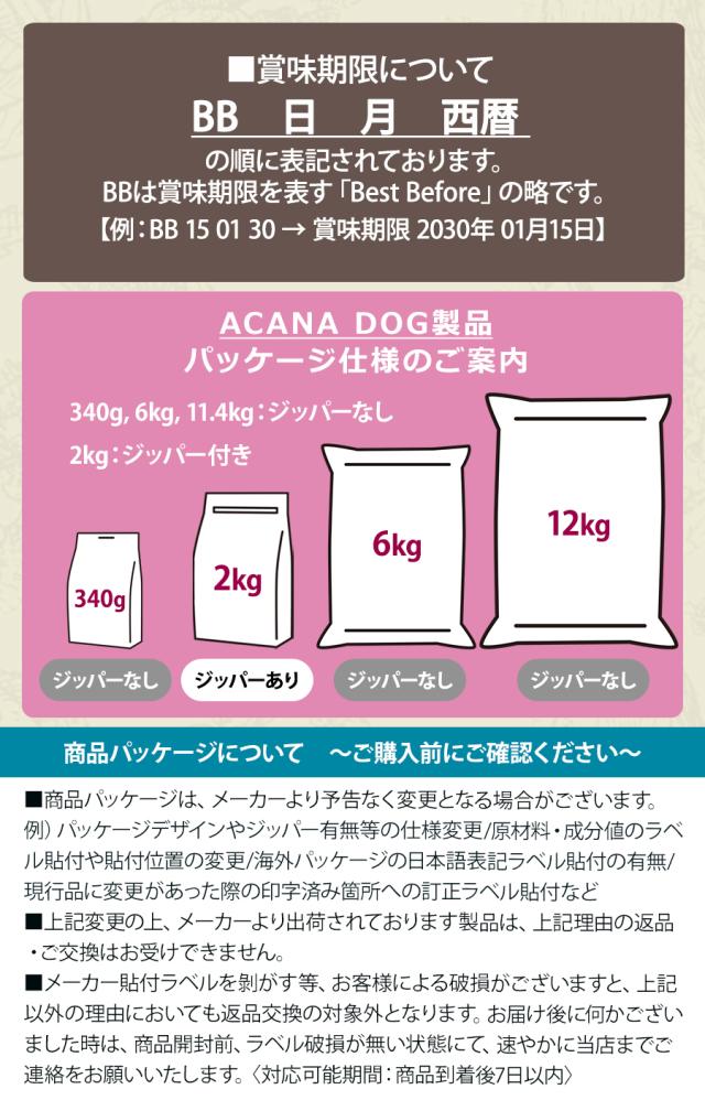 アカナ賞味期限