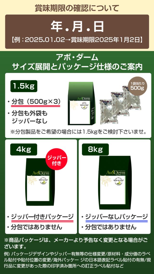 アボダーム　シリーズ　パッケージについて