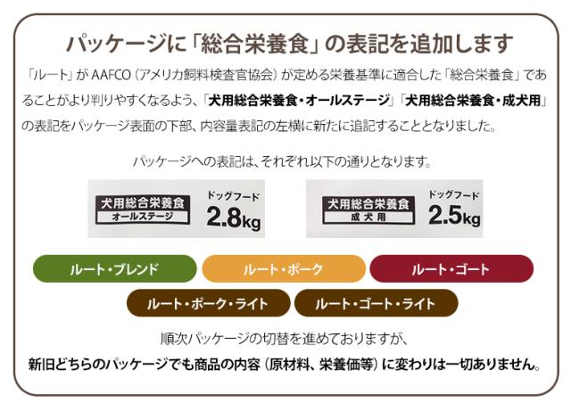 パッケージ表記変更