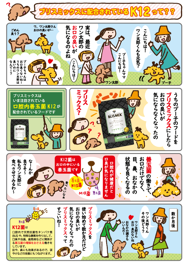 ブリスミックス ドッグフード　K12菌って