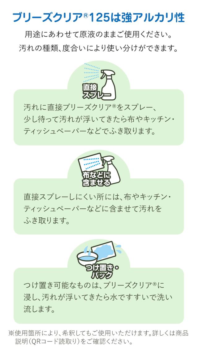 ブリーズクリア・125 使い方