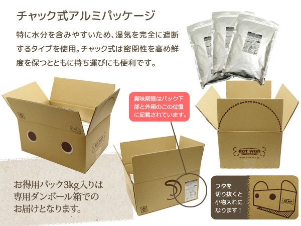ドットわん 専用箱のお届けについて