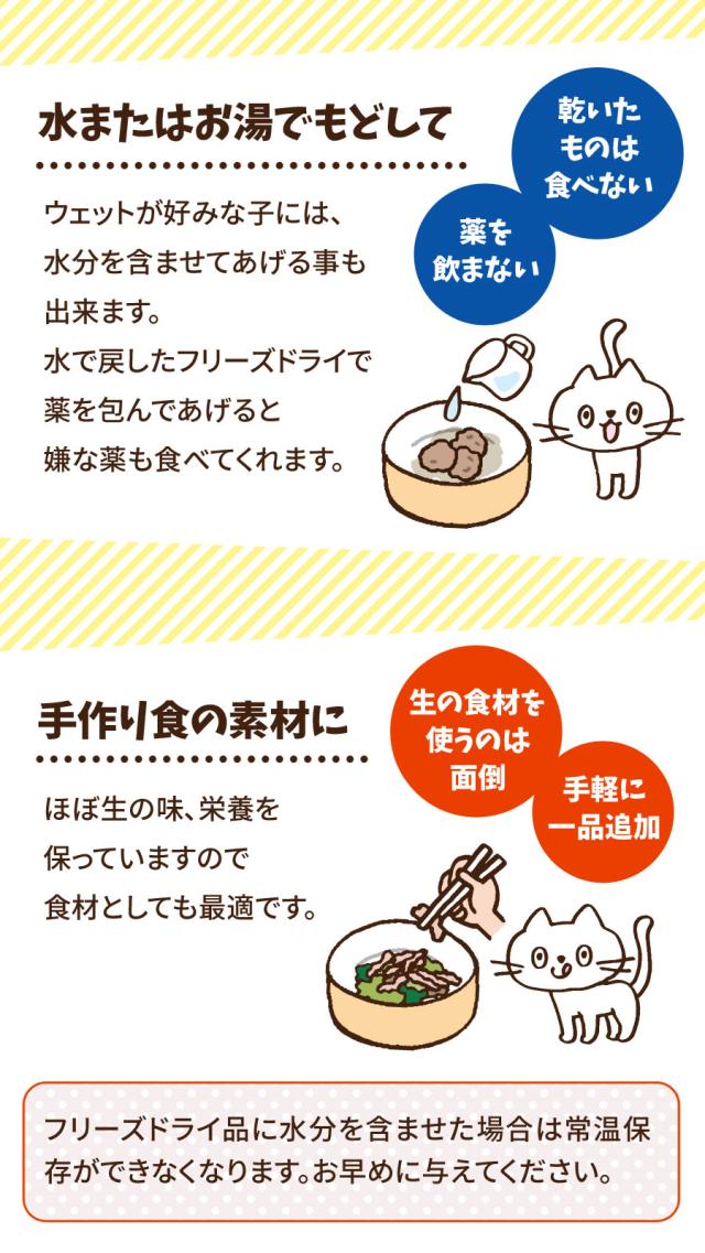 ママクック フリーズドライ猫用の食べさせ方