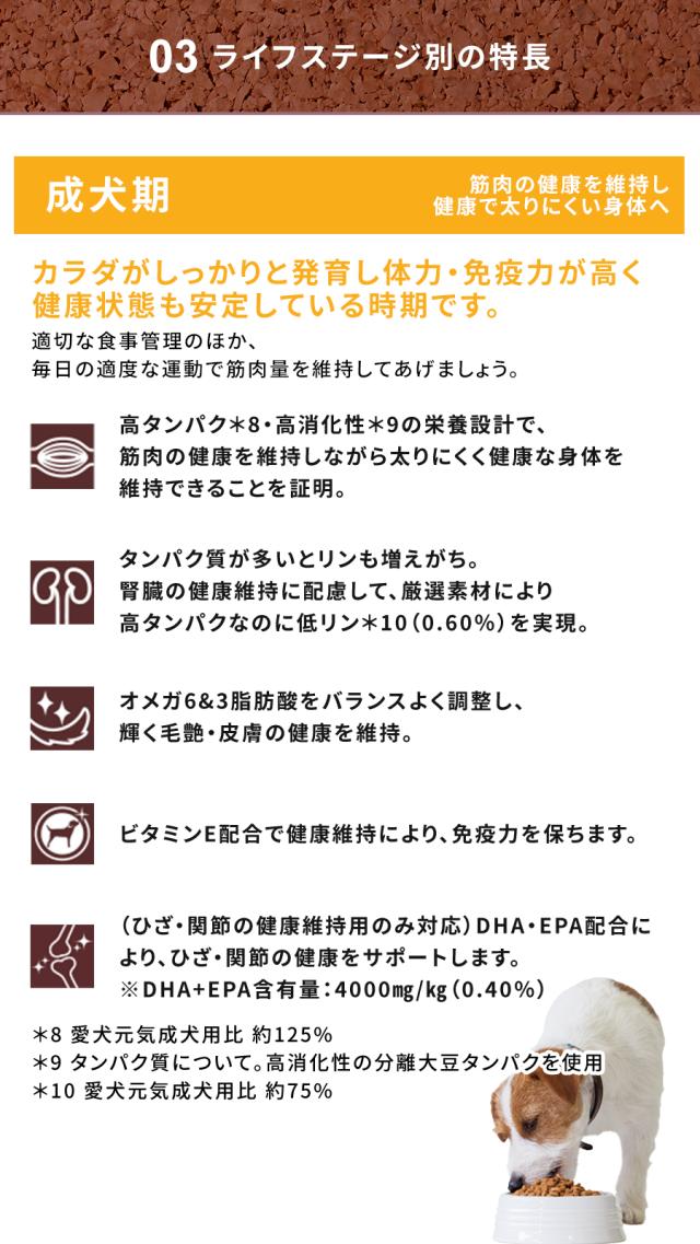 Physicalife成犬用 ひざ・関節の健康維持用チキン＆大豆入り 2kg