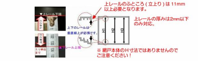 網戸 オーダーサイズ 上部調整桟付TS網戸 窓サイズ 1枚 本体寸法 巾