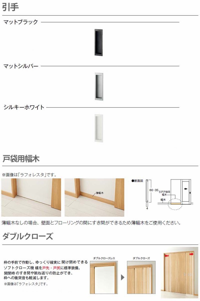 室内引戸 片引き戸 A59 ノンケーシング枠 24320 [W2433×H2033mm] 2枚建