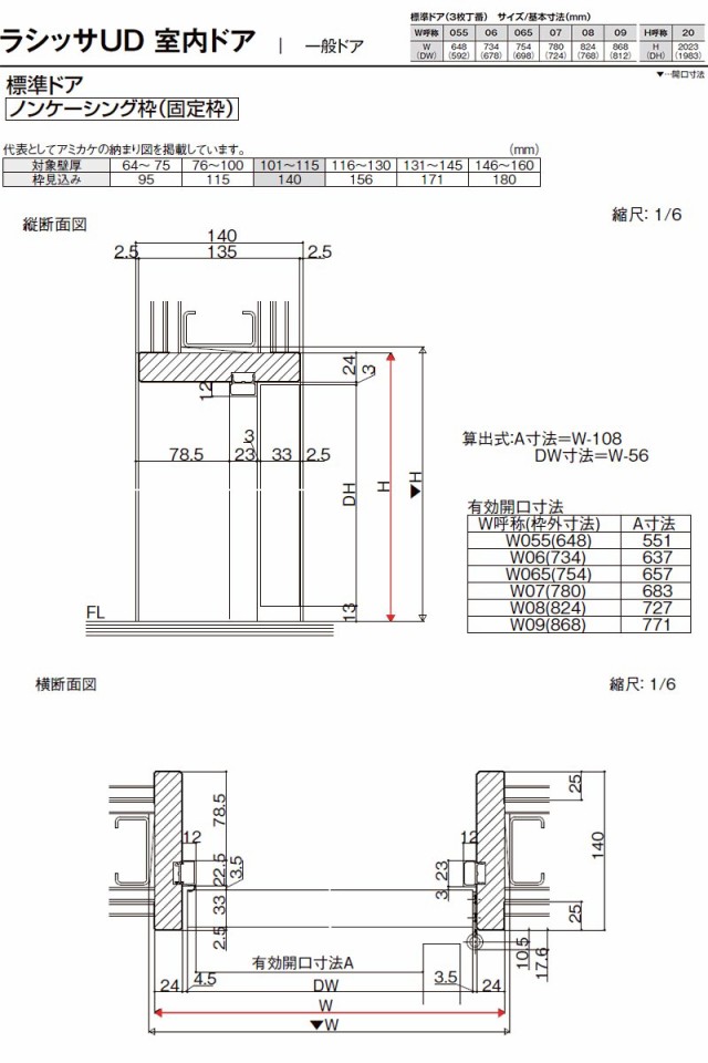 リクシル 室内ドア 建具 ラシッサUD 標準ドア 3枚丁番 木質面材 HHF