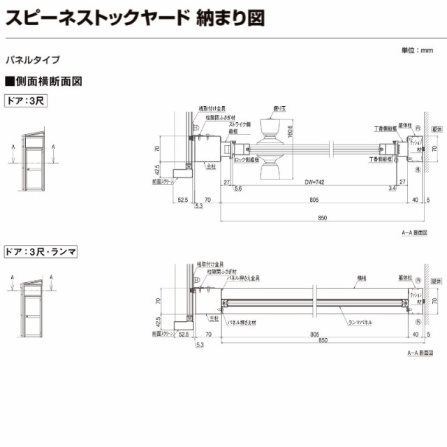 スピーネストックヤード リクシル パネルタイプ R型 スクリーン仕様