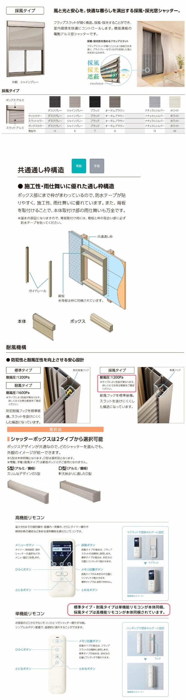 先付 単体シャッター 電動 18620 採風タイプ 規格サイズ W1900×H(CH