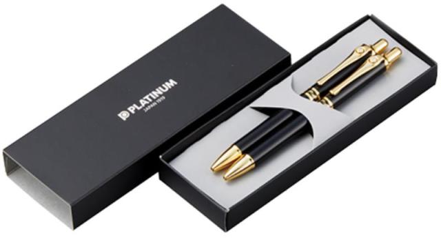 お返し,引出物,記念品は:プラチナ 菊花御紋章エンブレム付シャープ･ボールペンセット #MBME2000K
