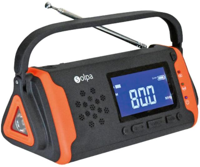 お返し,引出物,記念品は:Solpa 手回し/ソーラー蓄電ラジオ【チャージオ ラムダ】 SL-091