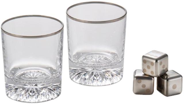 お返し,引出物,記念品は:FROZEN CUBE ロックグラス&キューブ3Pセット FC-4004A
