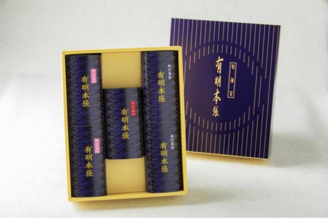 御祝.お返し,引出物,記念品は:初摘み限定 有明本張　味付海苔