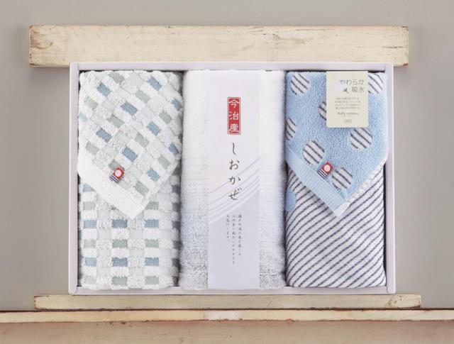 御祝.お返し,引出物,記念品は:今治タオル　しおかぜタオルセット