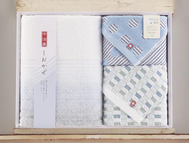 御祝.お返し,引出物,記念品は:今治タオル　しおかぜタオルセット