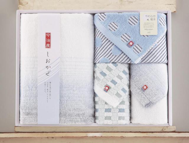 御祝.お返し,引出物,記念品は:今治タオル　しおかぜタオルセット