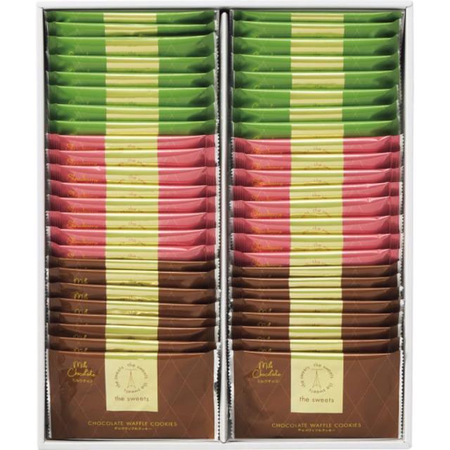御祝.お返し,引出物,記念品は:the sweets チョコワッフルクッキー(48枚)