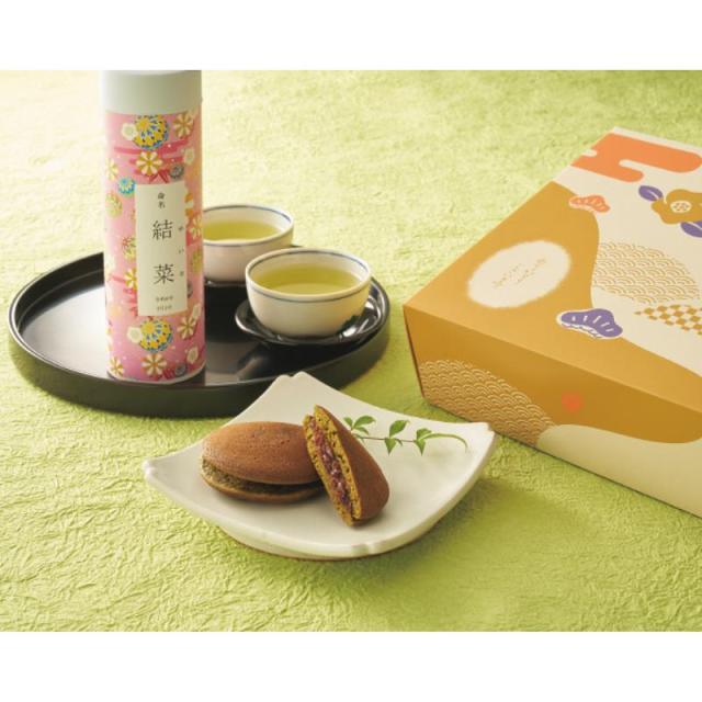 御祝.お返し,引出物,記念品は:静岡茶とお茶屋のどら焼きの詰合せ