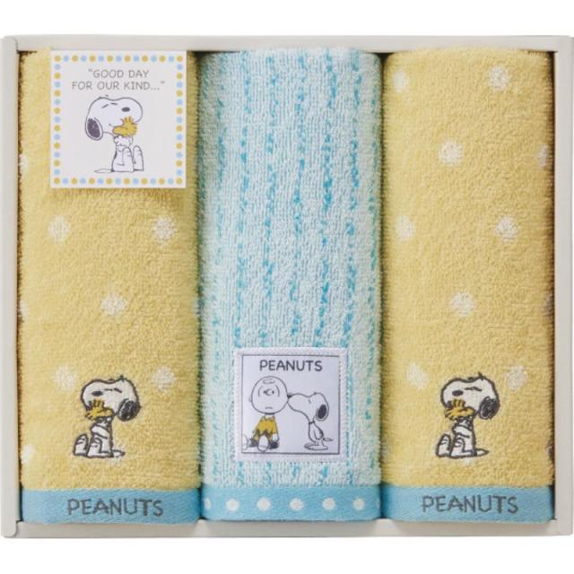 御祝.お返し,引出物,記念品は:スヌーピーハグ フェイスタオル3枚セット