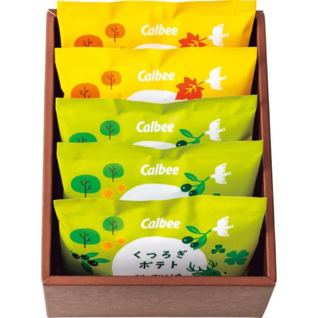 御祝.お返し,引出物,記念品は:カルビー　くつろぎポテト（５袋）
