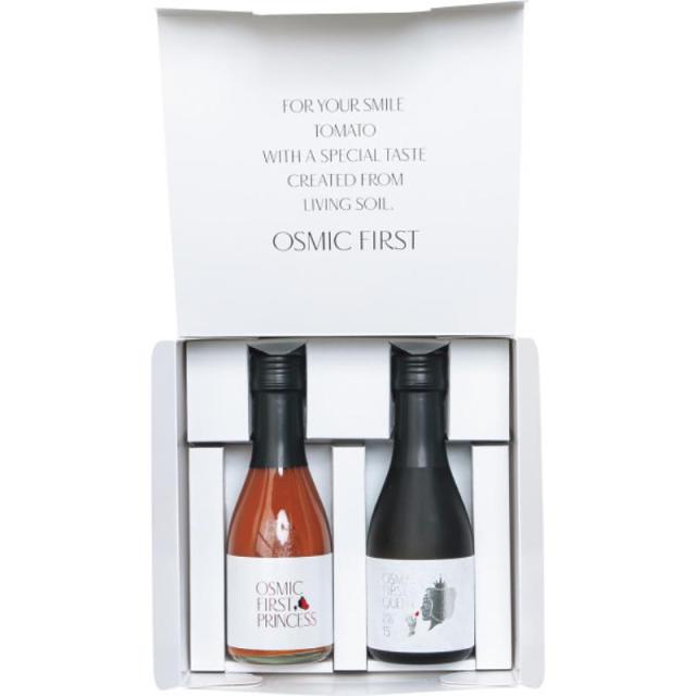 御祝.お返し,引出物,記念品は:オスミックファースト　フルーツトマトジュース　２種２本セット