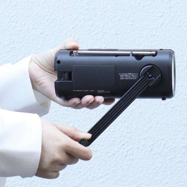 御祝.お返し,引出物,香典返し,記念品は:ドリテック さすだけ充電ラジオライト3 ブラック PR-323RBK