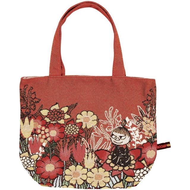 御祝.お返し,引出物,香典返し,記念品は:ムーミン 花と一緒に ゴブラン織りミニバッグ 4992272542943