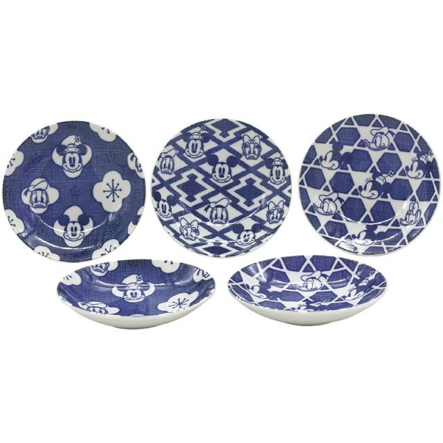 御祝.お返し,引出物,香典返し,記念品は:ディズニーキャラクター 小皿5枚揃 ニホンスタイル 3308-04