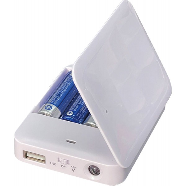 乾電池式モバイルバッテリー（ライト付）  PL-198