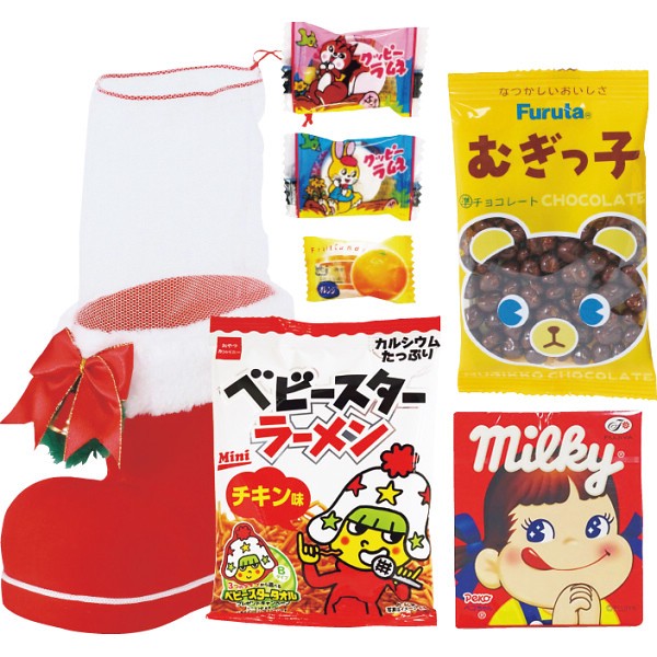 お菓子サンタブーツ(L) 7113