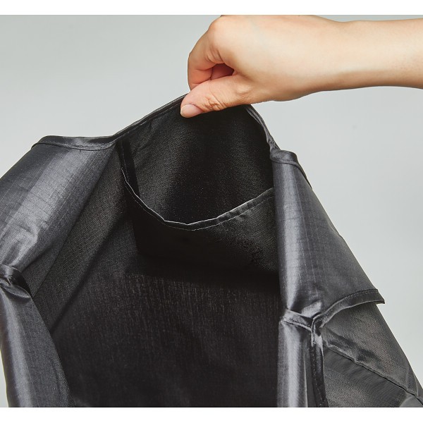 肩掛けエコトートバッグ ブラック  A-1