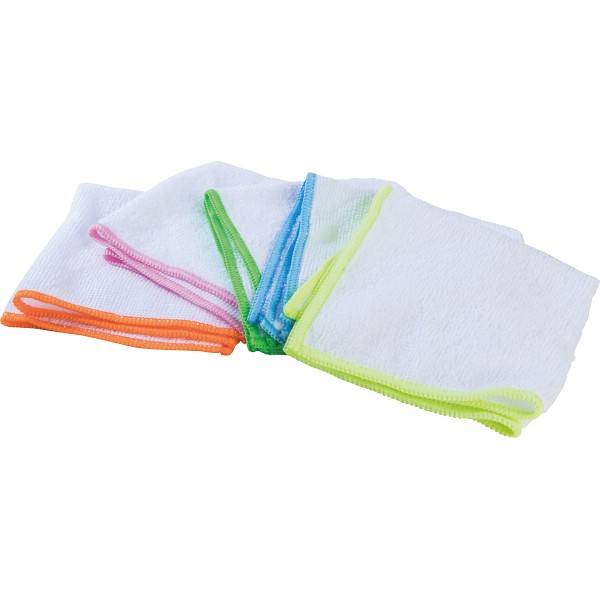マイクロファイバーふきん１Ｐ ５色アソート  SC1803B