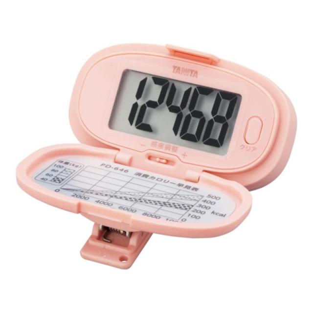 販促、ノベルティ,記念品は:タニタ 歩数計 C/ピンク PD-646-PK