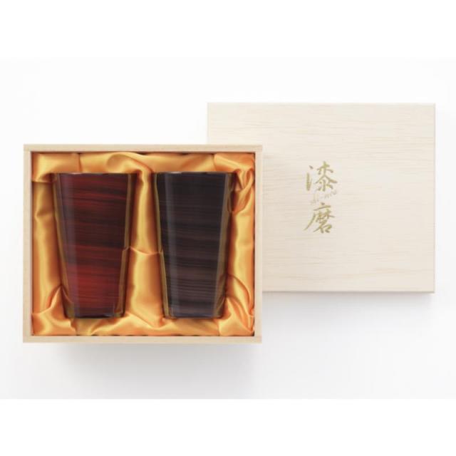 販促、ノベルティ,記念品は:漆麿  ストレートタンブラー2PC  暁月・紫影 TS-15