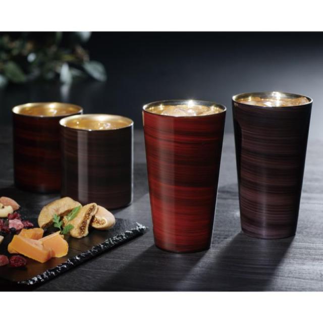 販促、ノベルティ,記念品は:漆麿  ストレートタンブラー2PC  暁月・紫影 TS-15