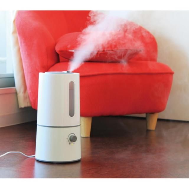 販促、ノベルティ,記念品は:アロマ超音波式加湿器 Ms.ミスト GF-54H-WH