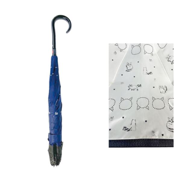 販促、ノベルティ,記念品は:さかさま線画猫柄 B/生成 816069