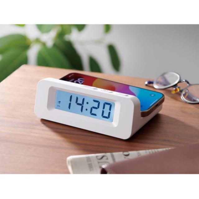 販促、ノベルティ,記念品は:ワイヤレスチャージャークロック 6198