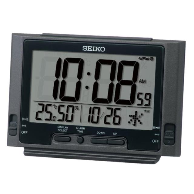 販促、ノベルティ,記念品は:デジタル置時計 A/黒メタリック塗装 SQ320K