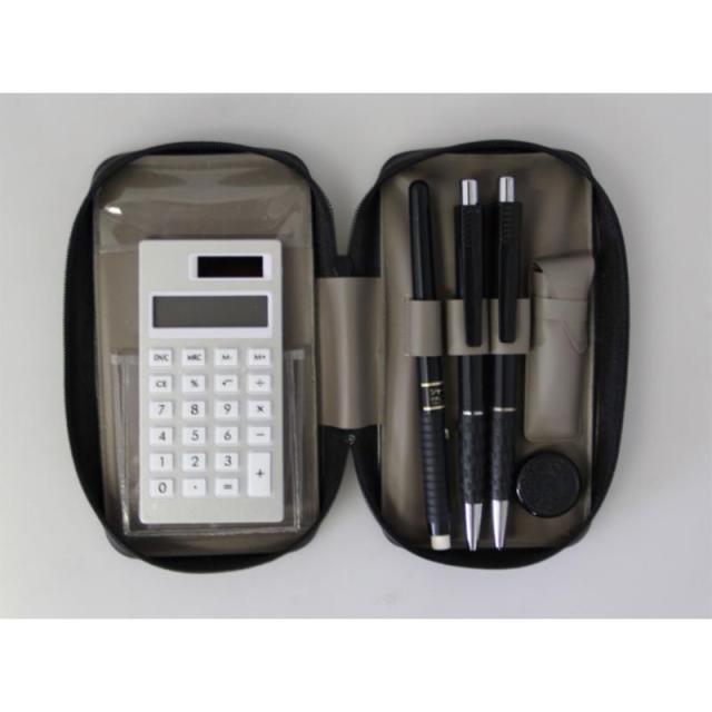 販促、ノベルティ,記念品は:ブラック電卓付印章セット BL1500OC