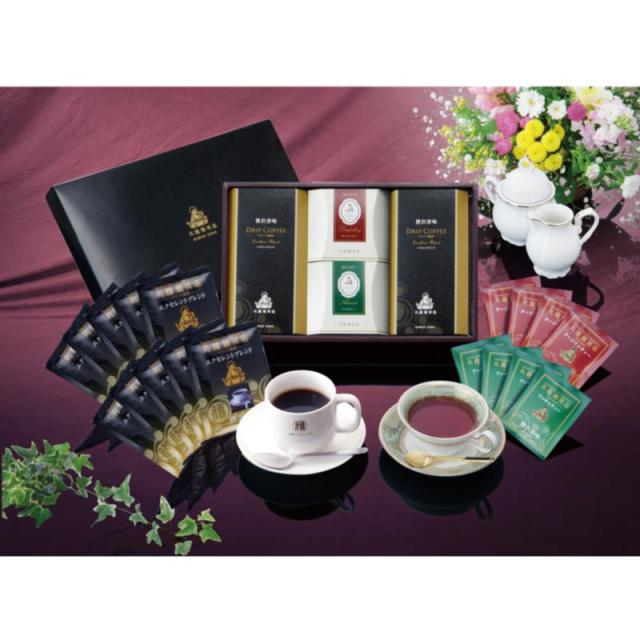 販促、ノベルティ,記念品は:丸福珈琲店 プレミアムコーヒー&紅茶ギフト MFT-6N