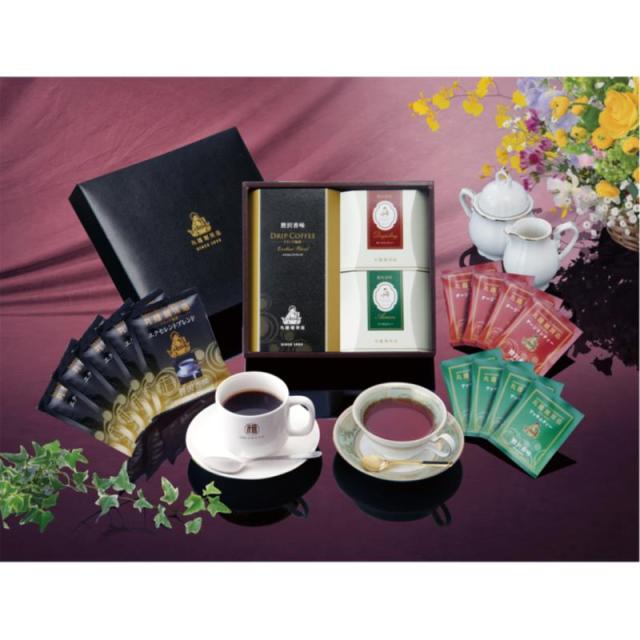 販促、ノベルティ,記念品は:丸福珈琲店 プレミアムコーヒー&紅茶ギフト MFT-4N