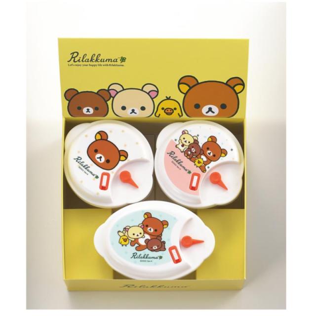 販促、ノベルティ,記念品は:リラックマ 電子レンジ容器3PC RK-33
