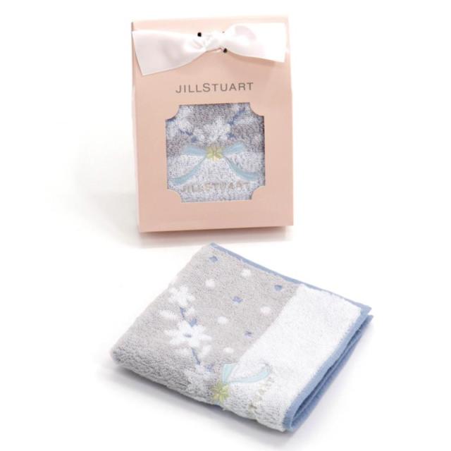 販促、ノベルティ,記念品は:ジルスチュアート クオーレタオルハンカチ A/グレー 58-3239090GY